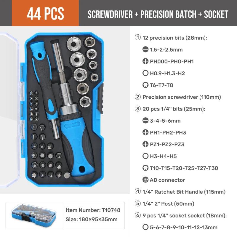 crewdriver Set – 30-in-1 Torx & Ratchet Repair Kit