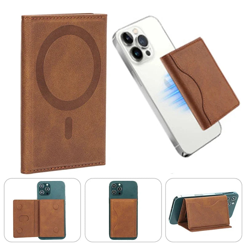 MagSafe Compatible Trifold PU Leather Wallet by Snagg A MagSafe Wallet