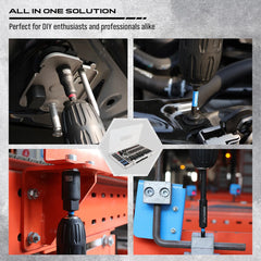 80 Pcs Magnetic Impact Nut Driver Set – Metric & SAE with Socket Adapters and Power Bits