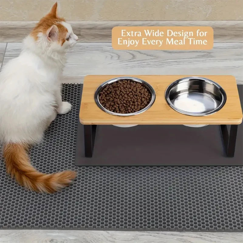 Elevated Slanted Kitten Plate Set by Snagg A Feeder