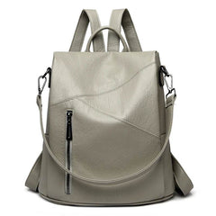 Anti-Theft Vintage Leather Backpack - SnaggIt