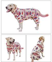 Fleece Turtleneck Dog Pyjamas – Soft Warm Winter Onesie for Small, Medium & Large Dogs (M–5XL)