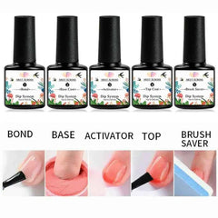 Professional Dipping Nail Powder System – 5g/10g High Pigment Nude, Pink & Glitter DIY Art Collection