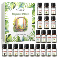 20 Piece Signature Fragrance Collection – Premium 5ml Aroma Diffusion Set for Home, Car & Crafting