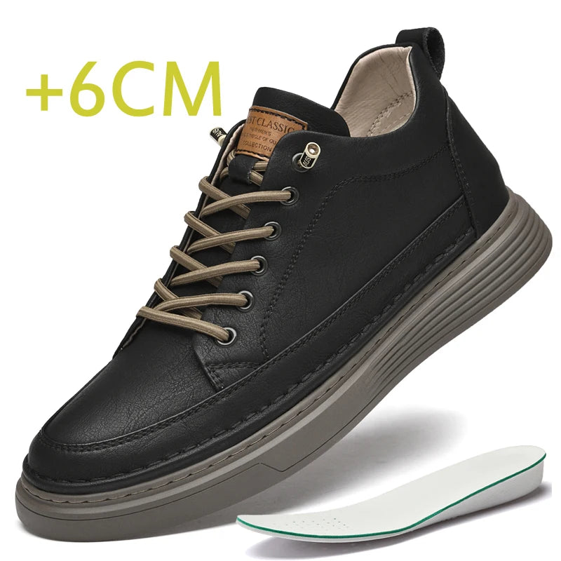 High-Quality Men’s Elevator Sneakers – 6cm Hidden Height Boost by Snagg A Shoes