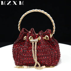 Rhinestone Bucket Design Evening Bag