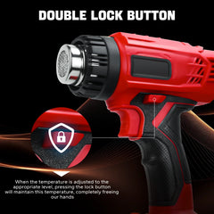 Cordless Heat Gun 400W with LCD Display