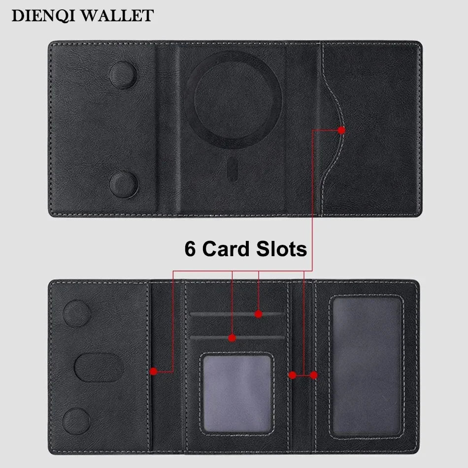 MagSafe Compatible Trifold PU Leather Wallet by Snagg A MagSafe Wallet