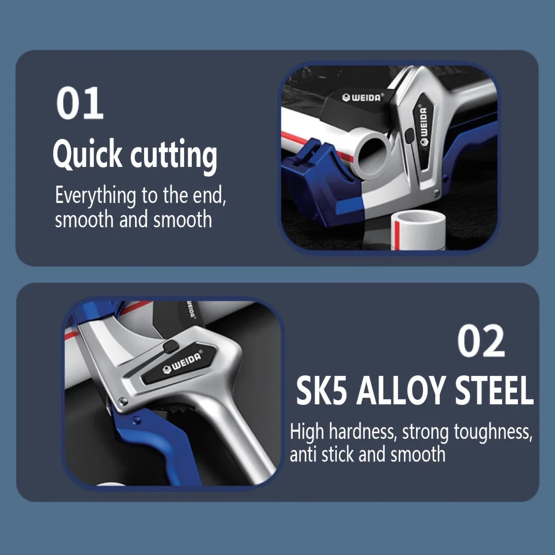 Heavy Duty Ratchet Pipe Cutter (32–75mm) by Snagg A Pipe Cutter