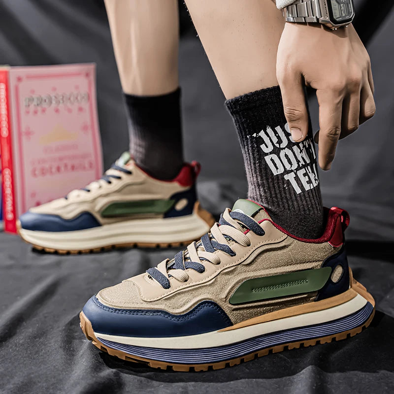 Men’s Thick Sole Casual Sports Sneakers by Snagg A Shoes