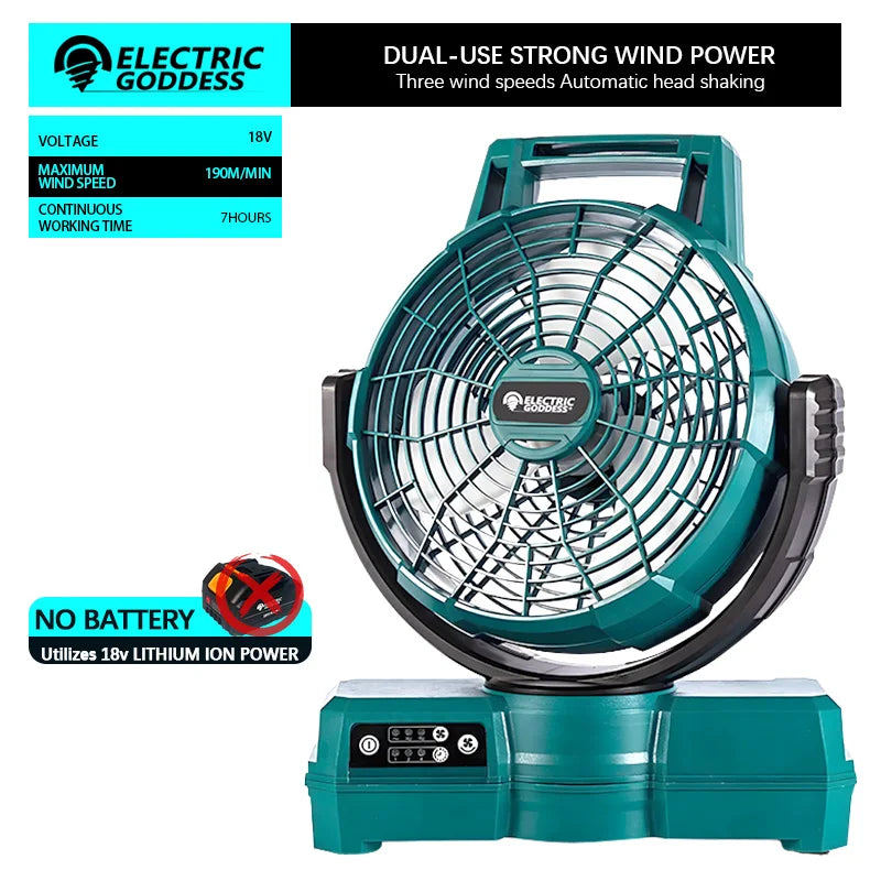 12 inch cordless fan for Makita 18V batteries – image 7