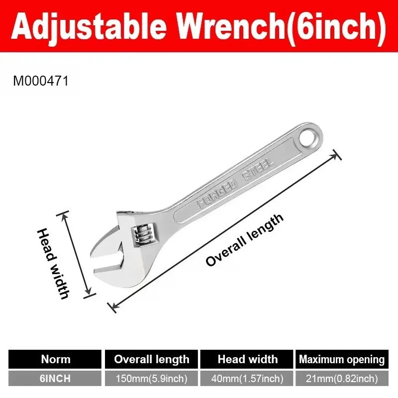 Heavy Duty Adjustable Wrench by Snagg A Wrench Set