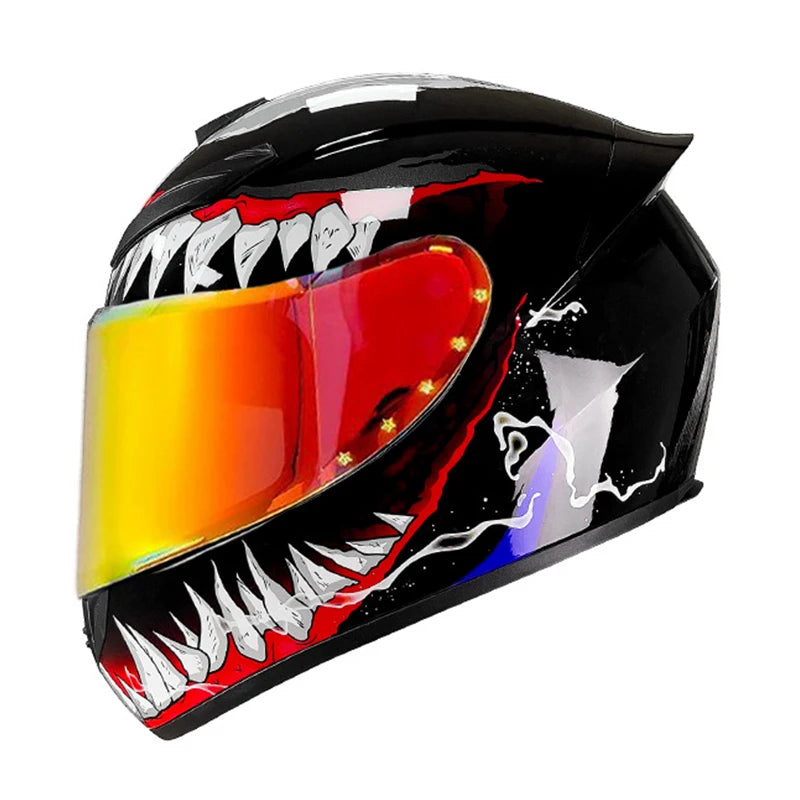 Unisex Full Face Flip Up Riding Helmet by Snagg A Motorcycle Helmet