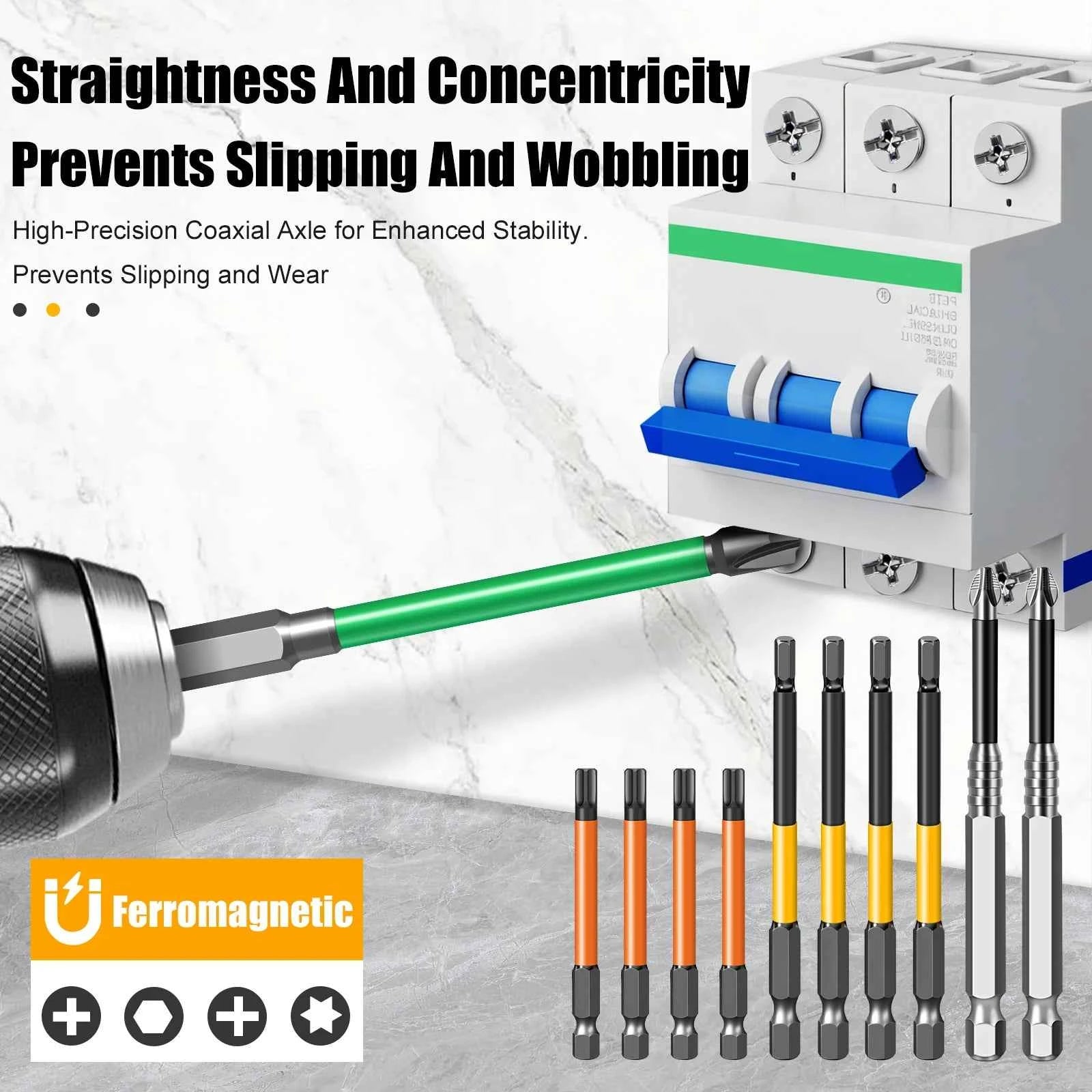 Professional Electrician Bit Set | S2 Steel Anti-Camout & Non-Slip Master Kit