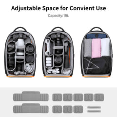 18L/10L Lightweight Waterproof Camera Backpack – DSLR & Laptop Travel Bag