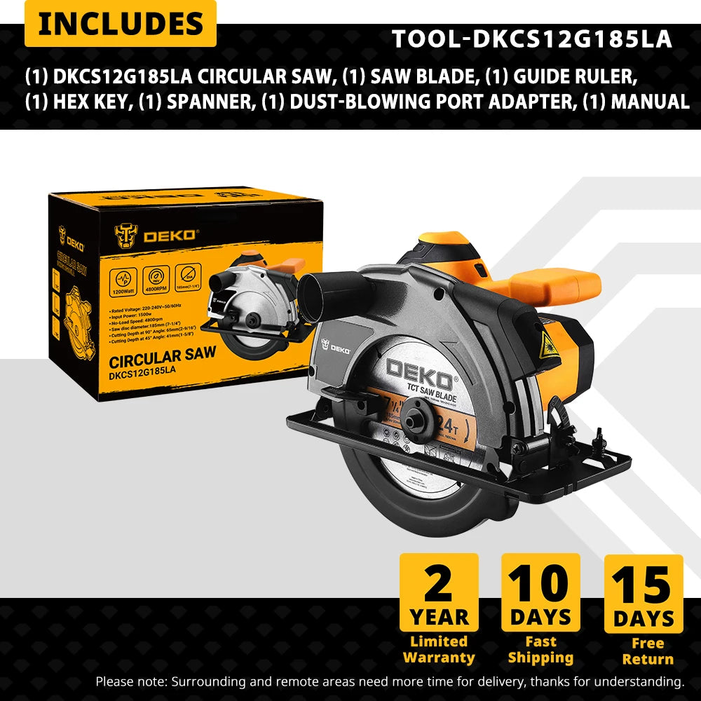 185mm 1200W Circular Saw