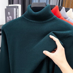 Men’s Premium Slim-Fit Turtleneck | Autumn/Winter Heavy-Duty Knitted Pullover