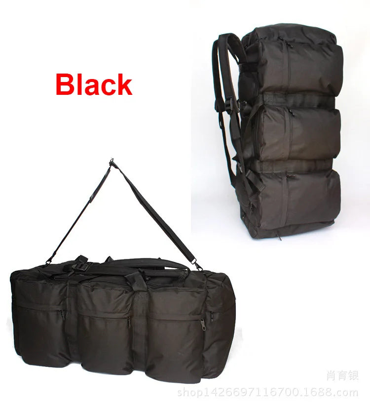 100L Tactical Camping Duffel Backpack
