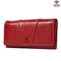 Genuine Leather RFID Long Wallet by Snagg It Wallet