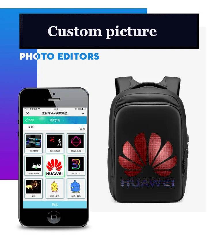 15.6" LED Display Smart Backpack by Snagg A Backpack