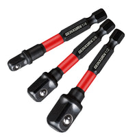 Impact Socket Adapter Set – 1/4", 3/8", 1/2" Drive with Extension Bit & Holder for Power Drill to High-Torque Impact Wrench