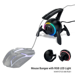 RGB Mouse Bungee Cable Holder for PC Gaming by Snagg A Mouse Bungee