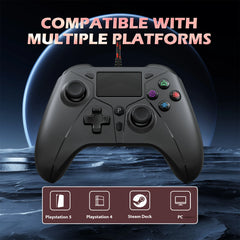 Wired Game Controller Compatible With PS5 & PS4 by Snagg A Game Controller