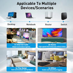 Cat6 Ethernet Cable – UTP RJ45 Network Patch Cord for Laptop, Router & PC by Snagg A Network Cable