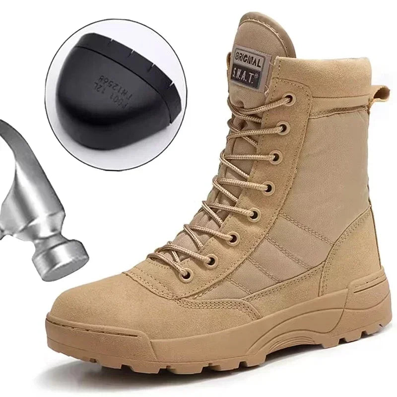 Men’s Steel Toe Tactical Work Boots by Snagg A Shoes