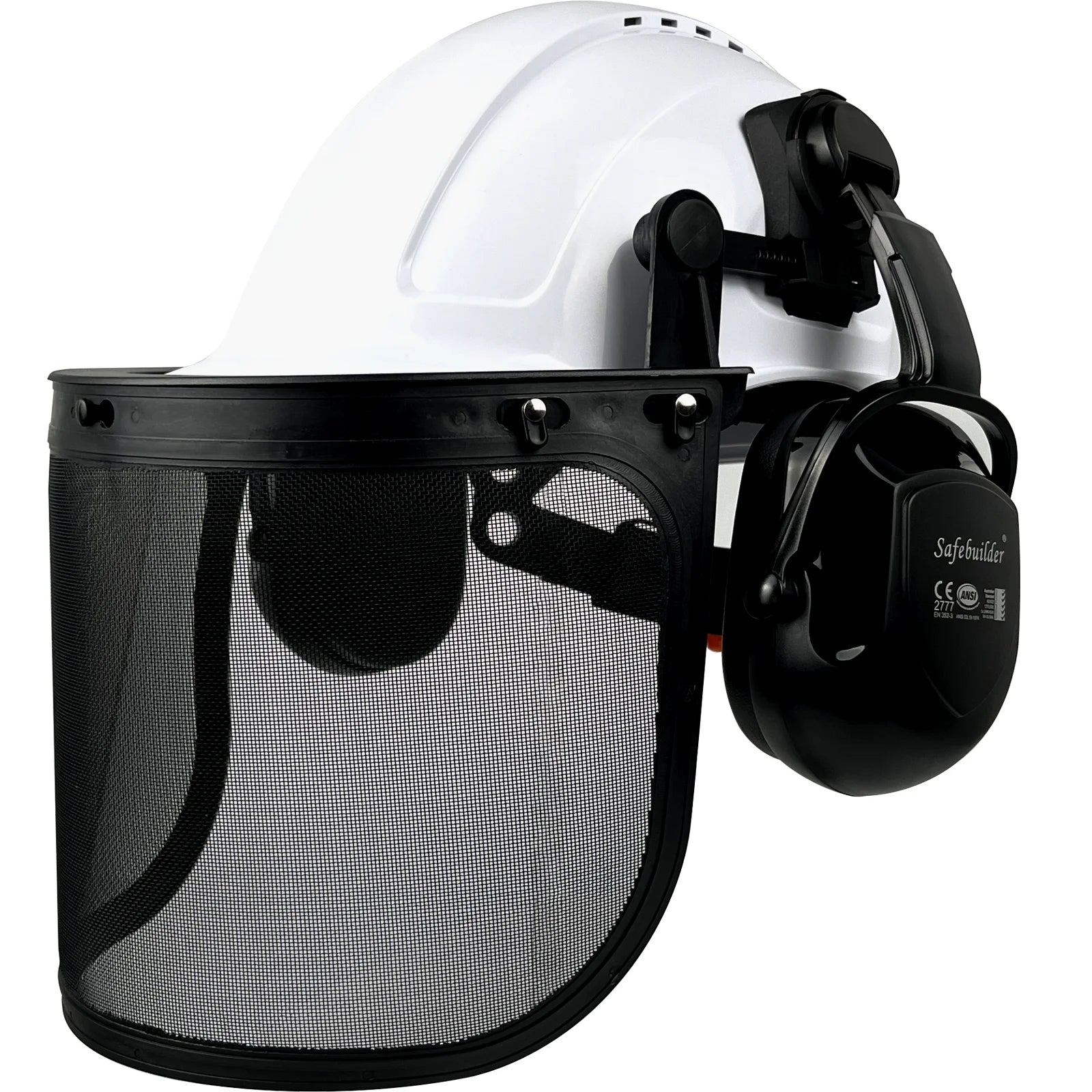 Forestry Safety Helmet With Face Shield & Ear Muffs by Snagg A Safety Helmet