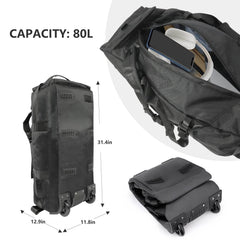 80L Rolling Duffle Bag with Wheels - SnaggIt