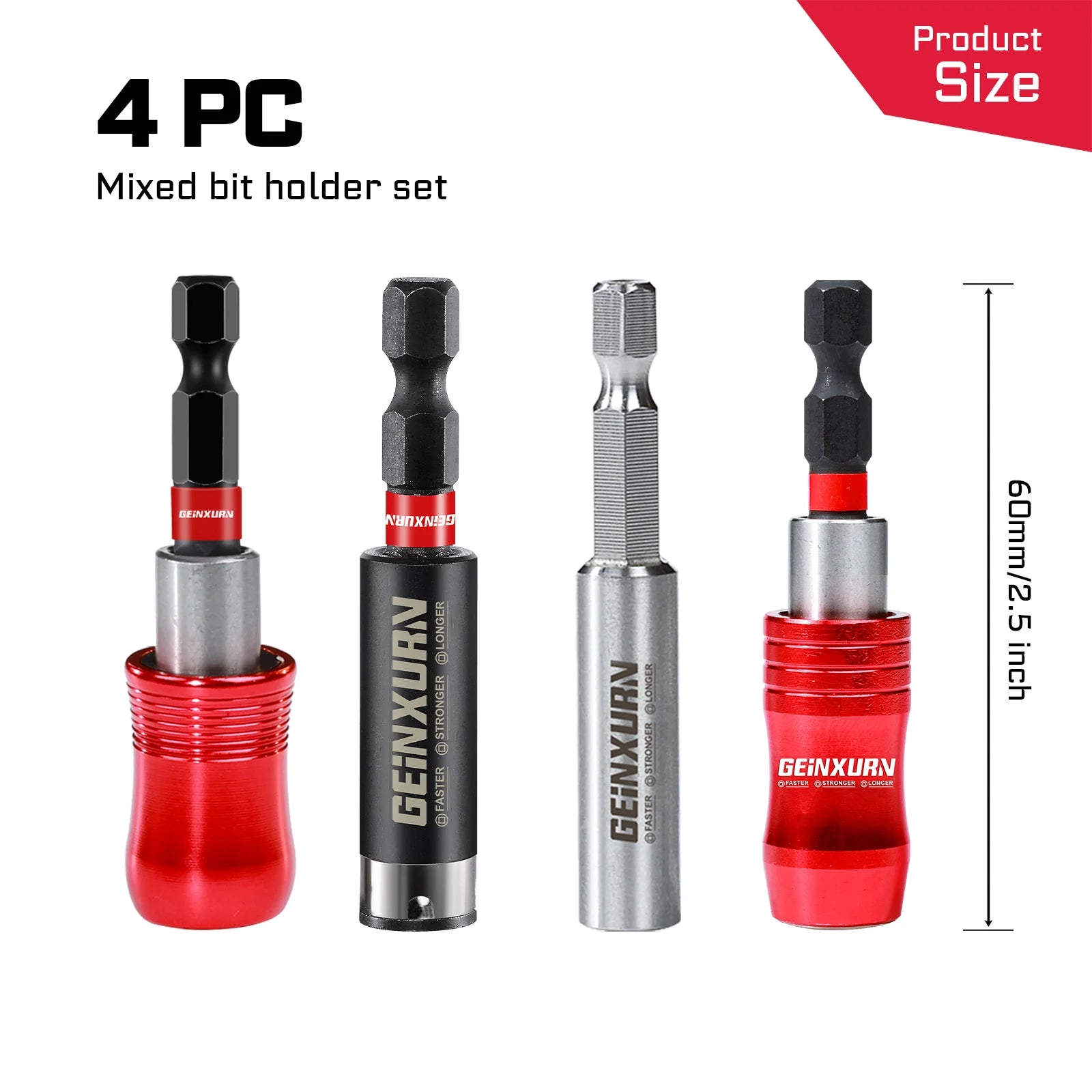 Hex Shank Quick-Change Screwdriver Bit Holder Set | Extension Drill Bit Guide Mixed 4–9pcs