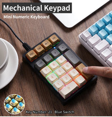 21 Key Numeric Keyboard with Multicolor Backlighting for Accounting & Finance Use by Snagg A Keyboard