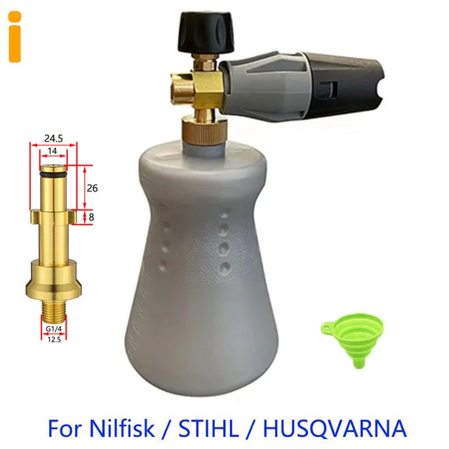 Large Caliber Car Wash Foam Generator for Pressure Washers by Snagg A Foam Cannon