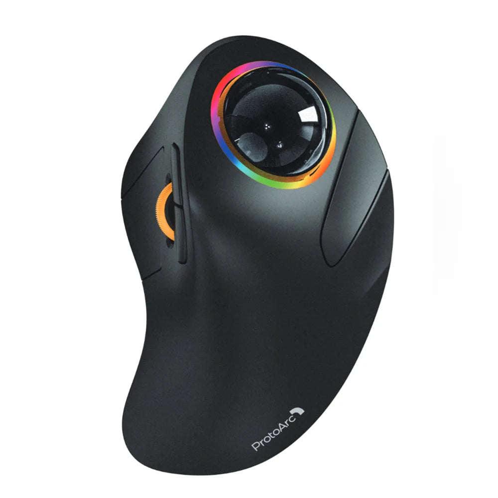 Wireless Trackball Mouse Rechargeable RGB Design with Bluetooth & 2.4G Connection by Snagg A Gaming Mouse