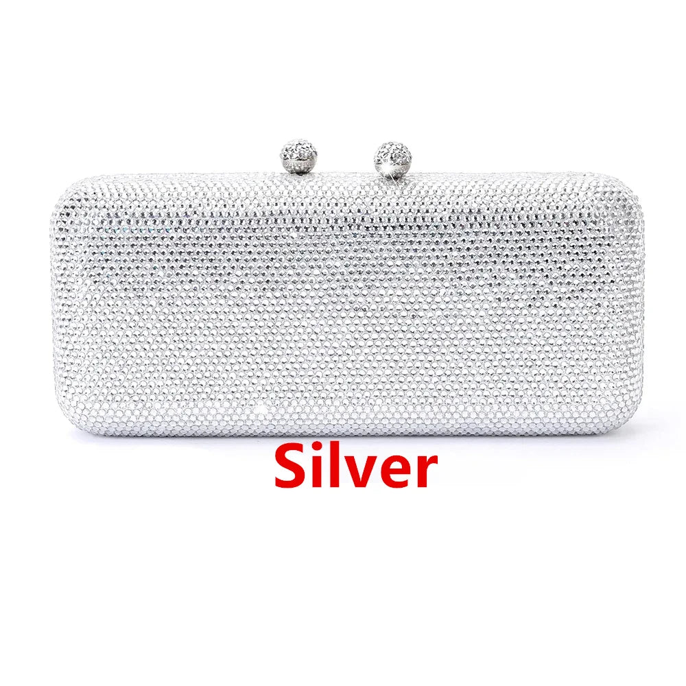 Italy-Inspired Crystal Diamond Evening Clutch