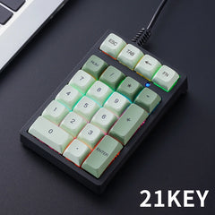 21 Key Numeric Keyboard with Multicolor Backlighting for Accounting & Finance Use by Snagg A Keyboard