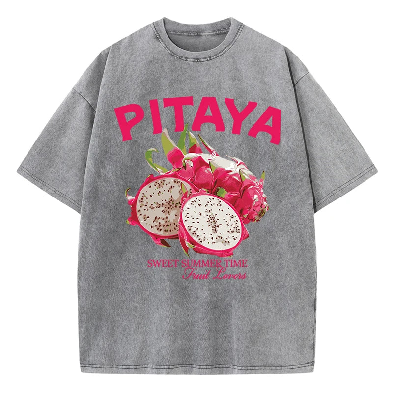 Fresh Pitaya Print Womans Streetwear T-Shirt