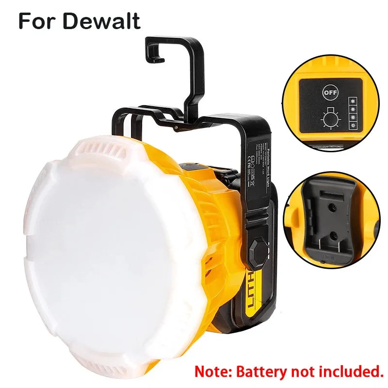 24W LED work light with hook for 18V tool batteries – image 14