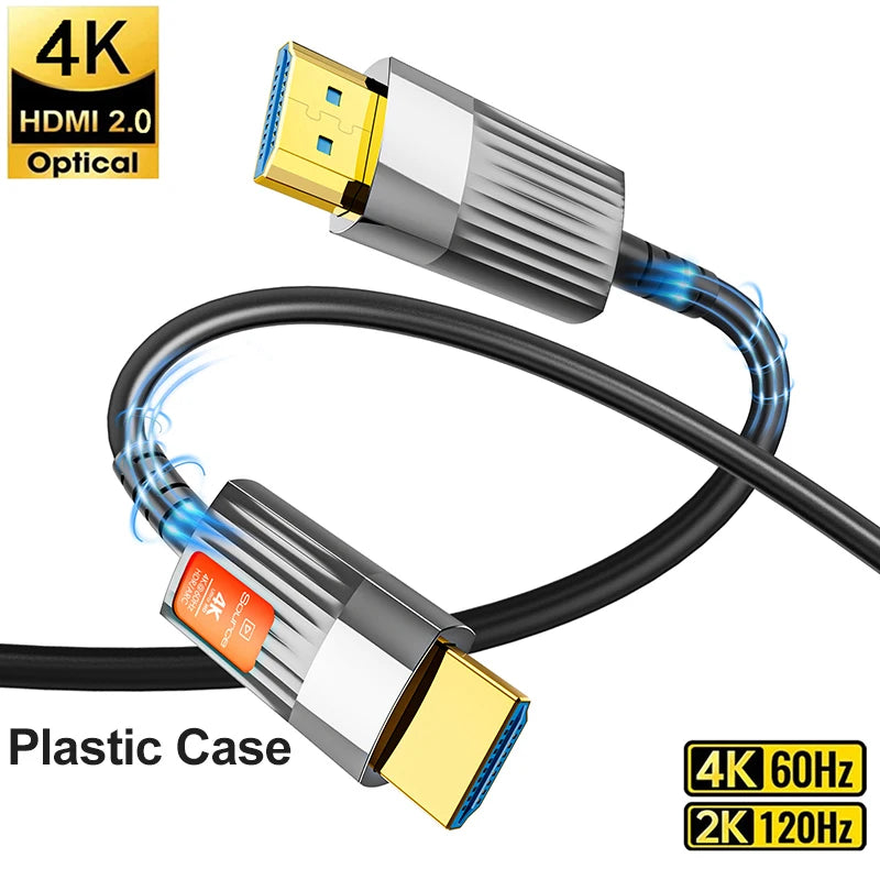 HDMI 2.1 Fine Fiber Optic Cable 8K@60Hz / 4K@120Hz – 48Gbps HDR, eARC & HDCP for TV, PS5 & Blu-ray