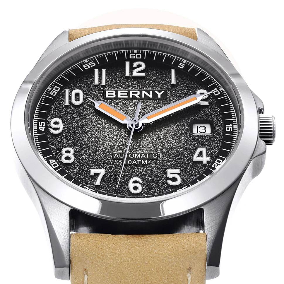 BERNY AM7110VM Frosted Dial Automatic Watch - SnaggIt