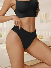 Cotton Thongs & G-Strings 7-Pack | Striped Soft Breathable Plus Size Women's Underwear