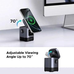 Qi2 15W Magnetic Wireless Charging Stand | USB-C Cable for iPhone 16 17 Pro Max MagSafe Fast Charger