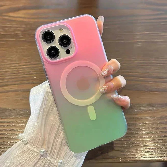 Laser Gradient MagSafe Shockproof Case – for iPhone 17 Series - Phone Cases & Covers