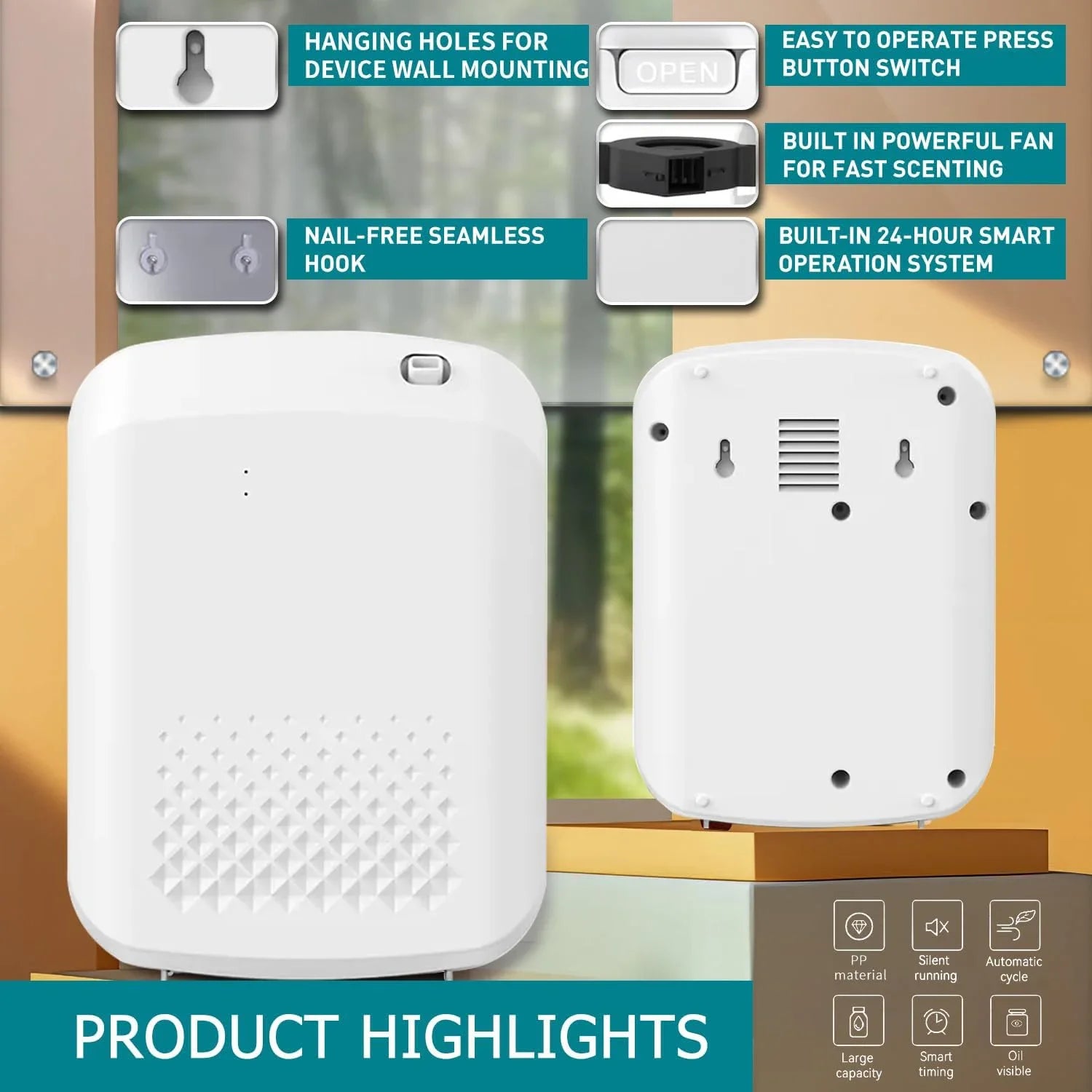 Smart Wall-Mounted Essential Oil Diffuser by SnaggIt