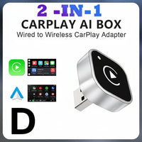 2 in 1 Wireless CarPlay & Android Auto Adapter by Snagg A Car Adapter