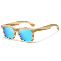 Natural Zebra Bamboo Wooden Sunglasses by Snagg It Sunglasses