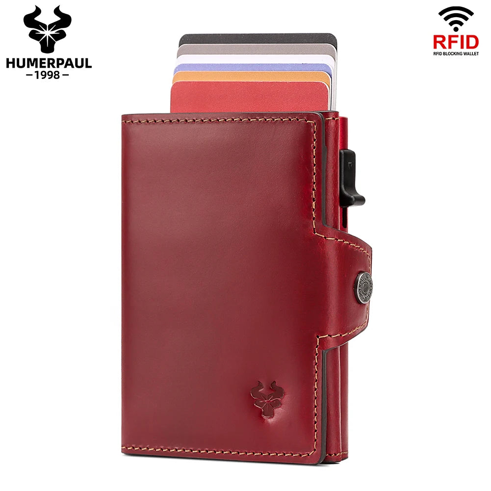 Leather Pop-Up Minimalist Card Holder