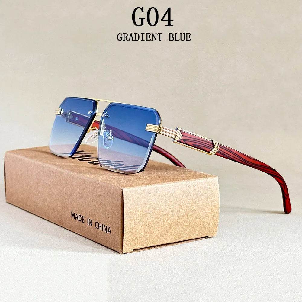 2025 Rimless Square Sunglasses - SnaggIt