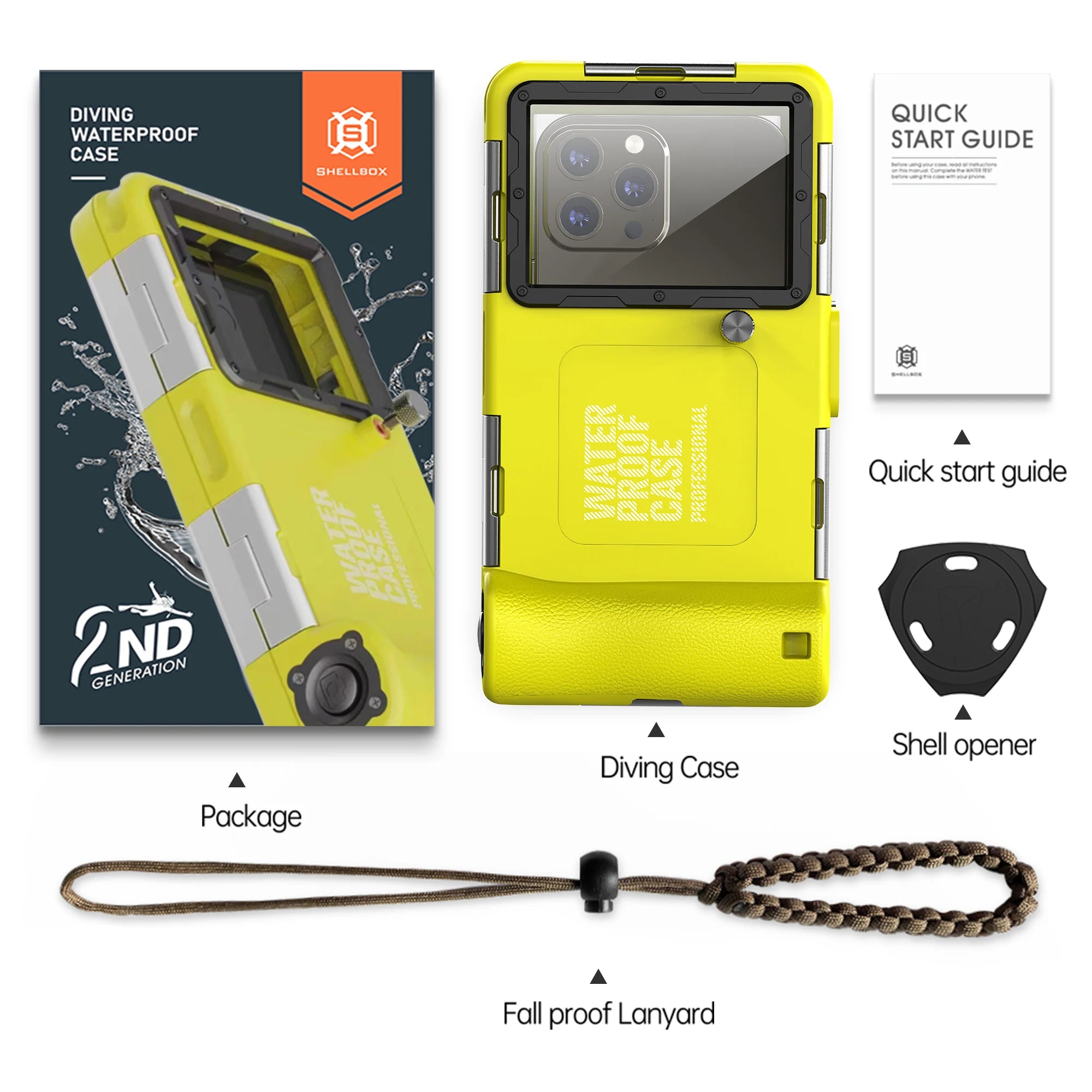 Universal Waterproof Phone Case – IP68 Rated 15m/50ft by Snagg A Phone Case
